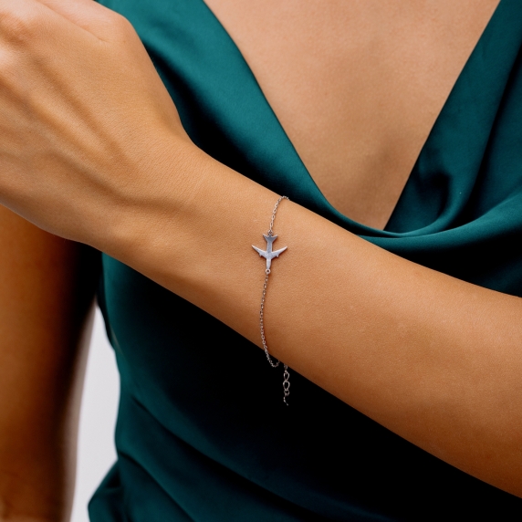 Срібний браслет &amp;quot;Літак&amp;quot; - 3