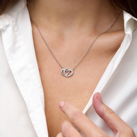 Срібне кольє &amp;quot;Серце&amp;quot; - 1