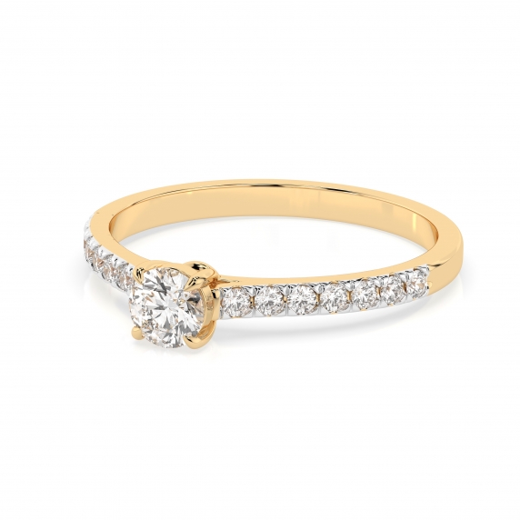 Gold Ring «Light» - 3