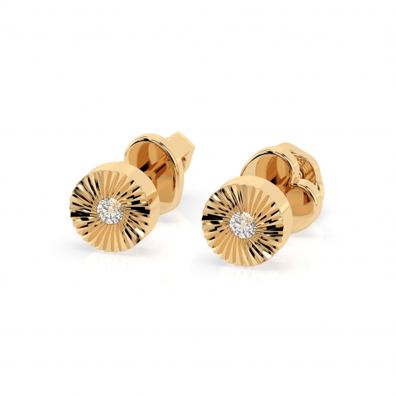Золотые серьги «Флер» - 2
