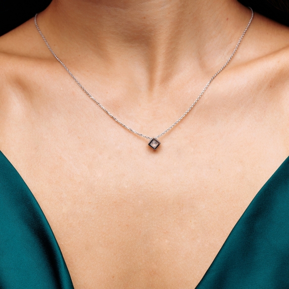 Silver necklace &amp;quot;Cube&amp;quot; - 4