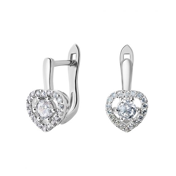 Срібні сережки &amp;quot;Серце&amp;quot; - 4