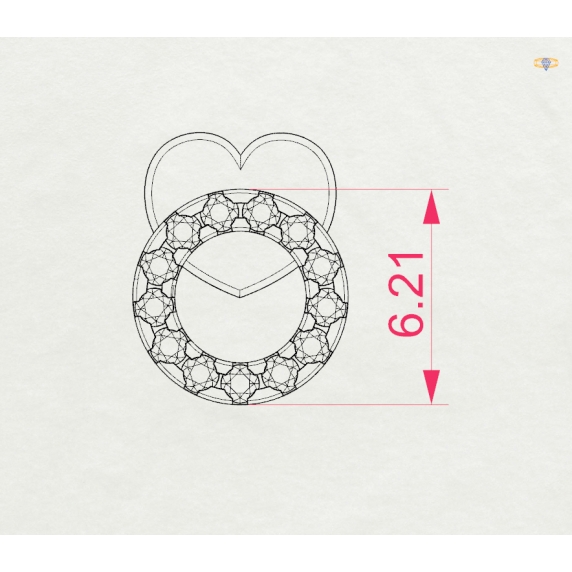 Gold Earrings «Shine» - 5
