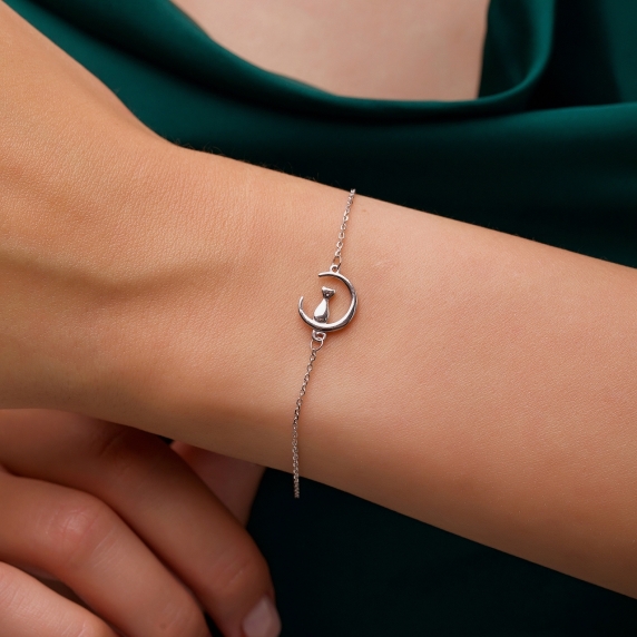 Stříbrný náramek &amp;quot;Měsíc&amp;quot; - 1