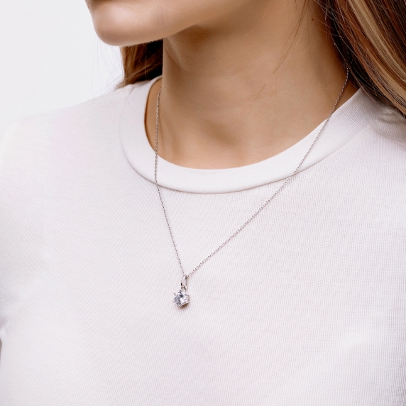 Silver necklace &amp;quot;Drop&amp;quot; - 4