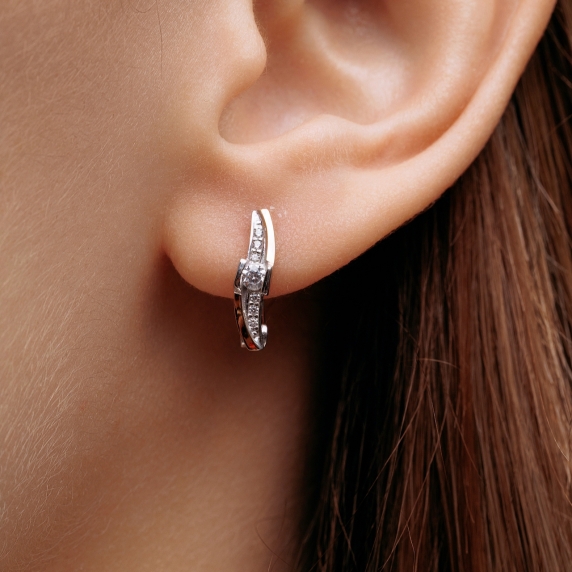 Stříbrné náušnice &amp;quot;Aurora&amp;quot; - 2