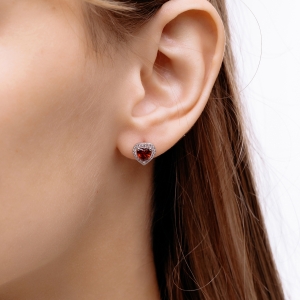 Stř&iacute;brn&eacute; n&aacute;u&scaron;nice "Srdce"