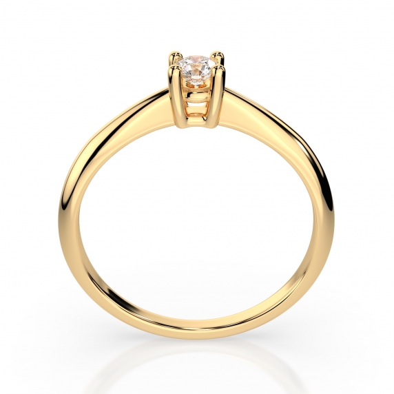 Gold Ring «Elegance» - 3