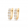 Gold Earrings «Rhythm» - 1