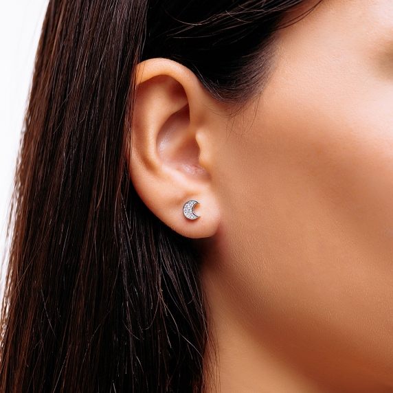 Silver earrings &amp;quot;Moon&amp;quot; - 1
