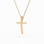 Zlatý náhrdelník «Kříž» - 3