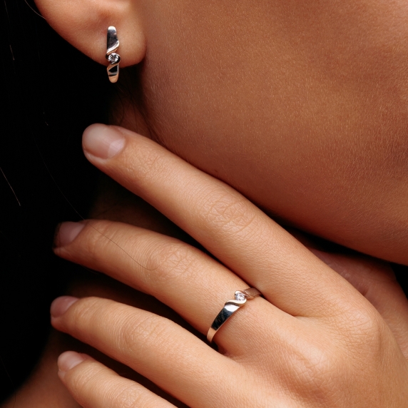 Silver earrings &amp;quot;Enigma&amp;quot; - 6