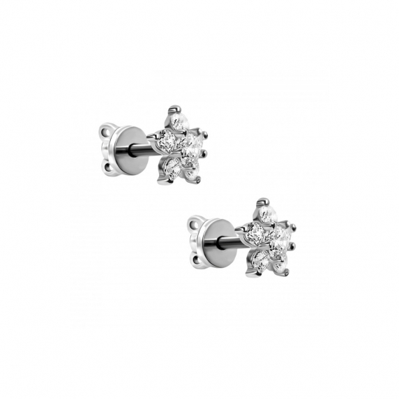 Stříbrné pecky &amp;quot;Květy&amp;quot; - 5