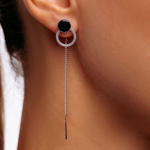 Срібні сережки "Ліра"