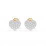 Gold Earrings «Heart» - 1