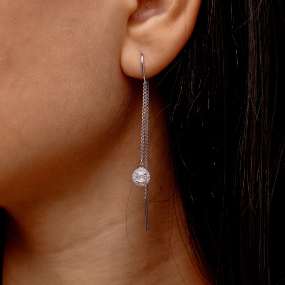 Серебряные сережки &amp;quot;Лира&amp;quot; - 1