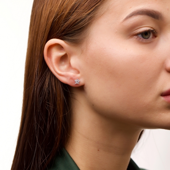 Stříbrné pecky &amp;quot;Květy&amp;quot; - 3