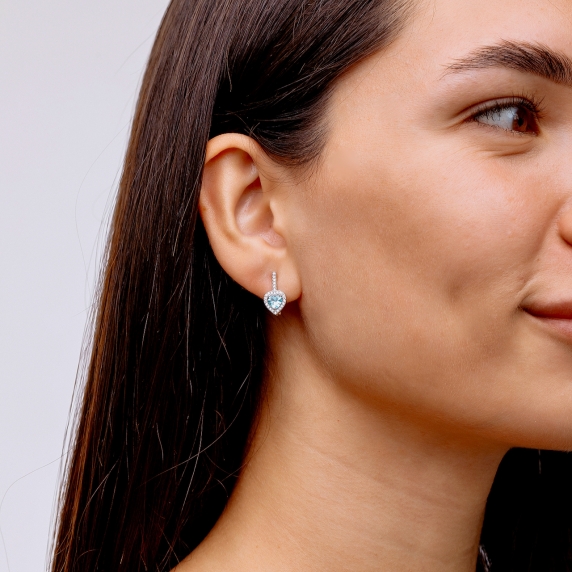 Серебряные серьги &amp;quot;Сердце&amp;quot; - 3