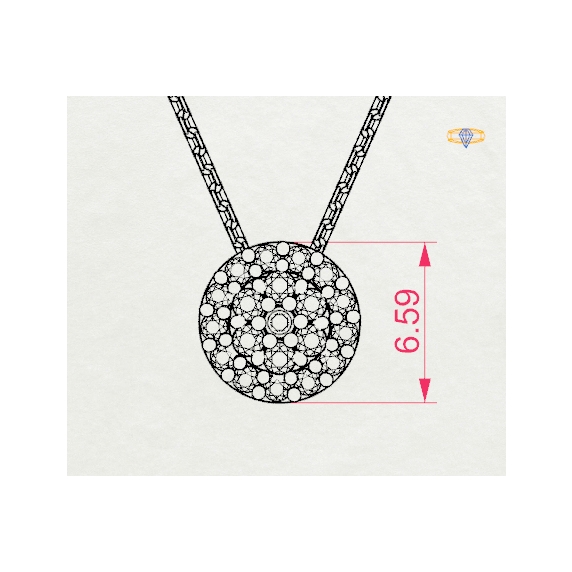 Золоте кольє «Символ» - 4