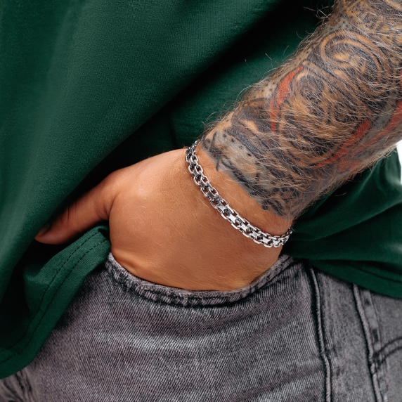 Silver bracelet &amp;quot;Double Anchor&amp;quot; - 3