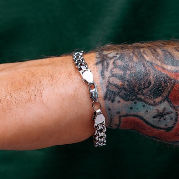 Silver bracelet &amp;quot;Double Anchor&amp;quot; - 7