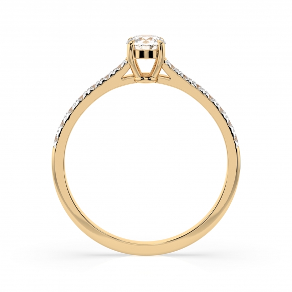 Gold Ring «Light» - 2