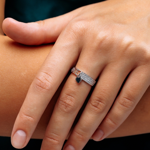 Серебряное кольцо &amp;quot;Любовь&amp;quot; - 4